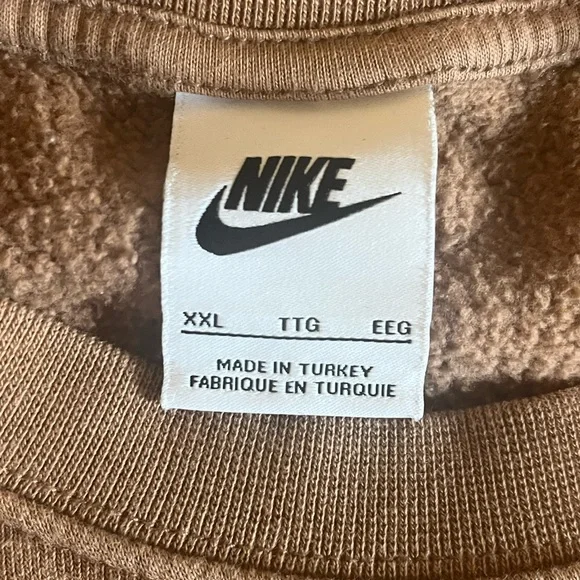 Nike Brown Colorblock Sweatshirt - XXL - Picture 9 of 9